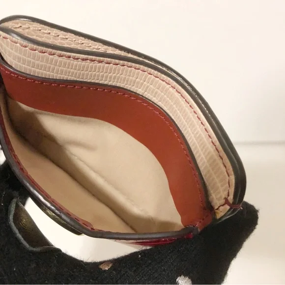 Authentic Chloe Embossed Calfskin Leather C Logo Card Case Card Holder - Picture 6 of 10